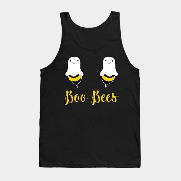 Boo Bees Funny Halloween Bees Ghost Matching Couple Tank Top by JaydeMargulies